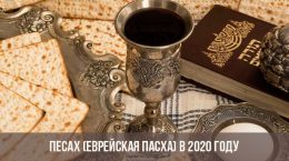 Песах (Еврейская Пасха) в 2020 году