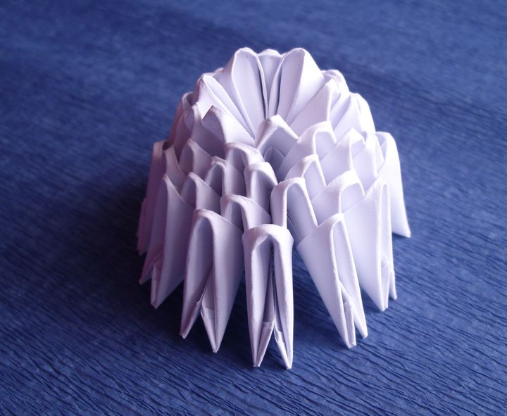 Как сделать оригами Крысу из модулей
