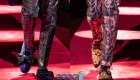 Dolce & Gabbana осень-зима 2019-2020 мужские туфли с вышивкой