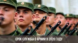 Срок службы в армии в 2020 году