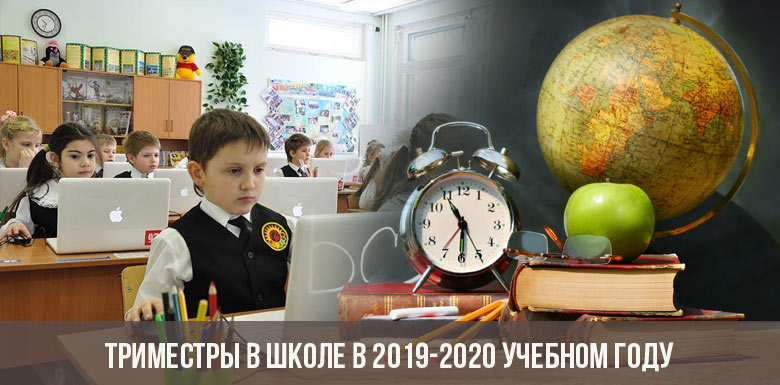 Триместры в школе в 2019-2020 учебном году
