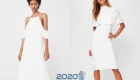 Белое платье на Новый Год 2020