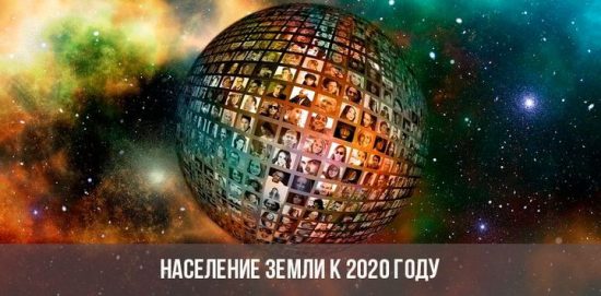 Население Земли в 2020 году
