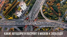 Какие дороги построят в Москве в 2020 году