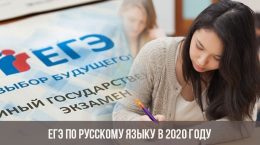 ЕГЭ по русскому языку в 2020 году