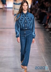 Модный джинсовый тотал-лук весна 2020
