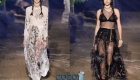 Модное прозрачное платье от Диор весна-лето 2020