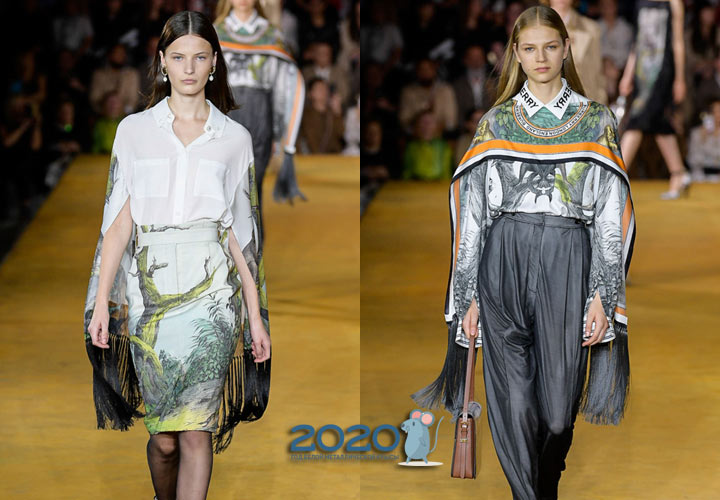 Модные блузки-кейпы на 2020 год